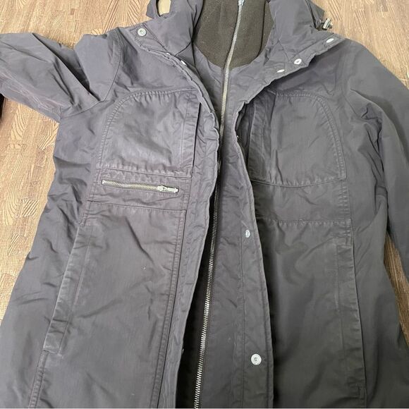 Lands’ End Womens Hooded Canvas Barn Chore Coat Parka Jacket Size Small - Picture 7 of 12
